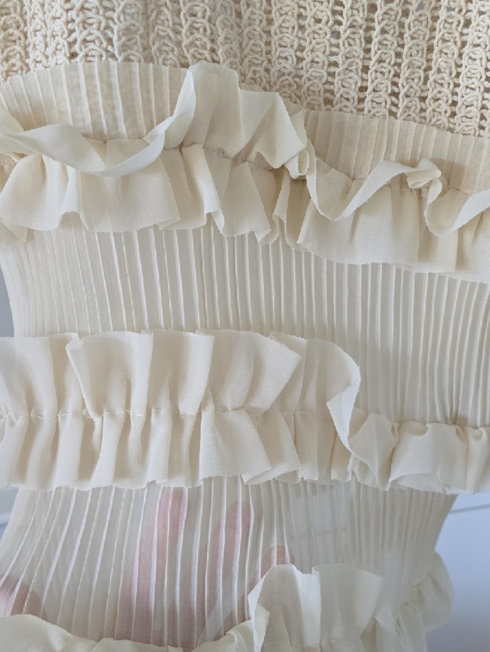 POL Cream Ruffled Knit Tank Top - Picture 3 of 5